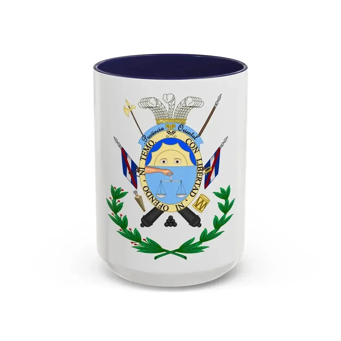 Coat of Arms of the Oriental Province - Accent Coffee Mug 15oz Navy - Go Mug Yourself