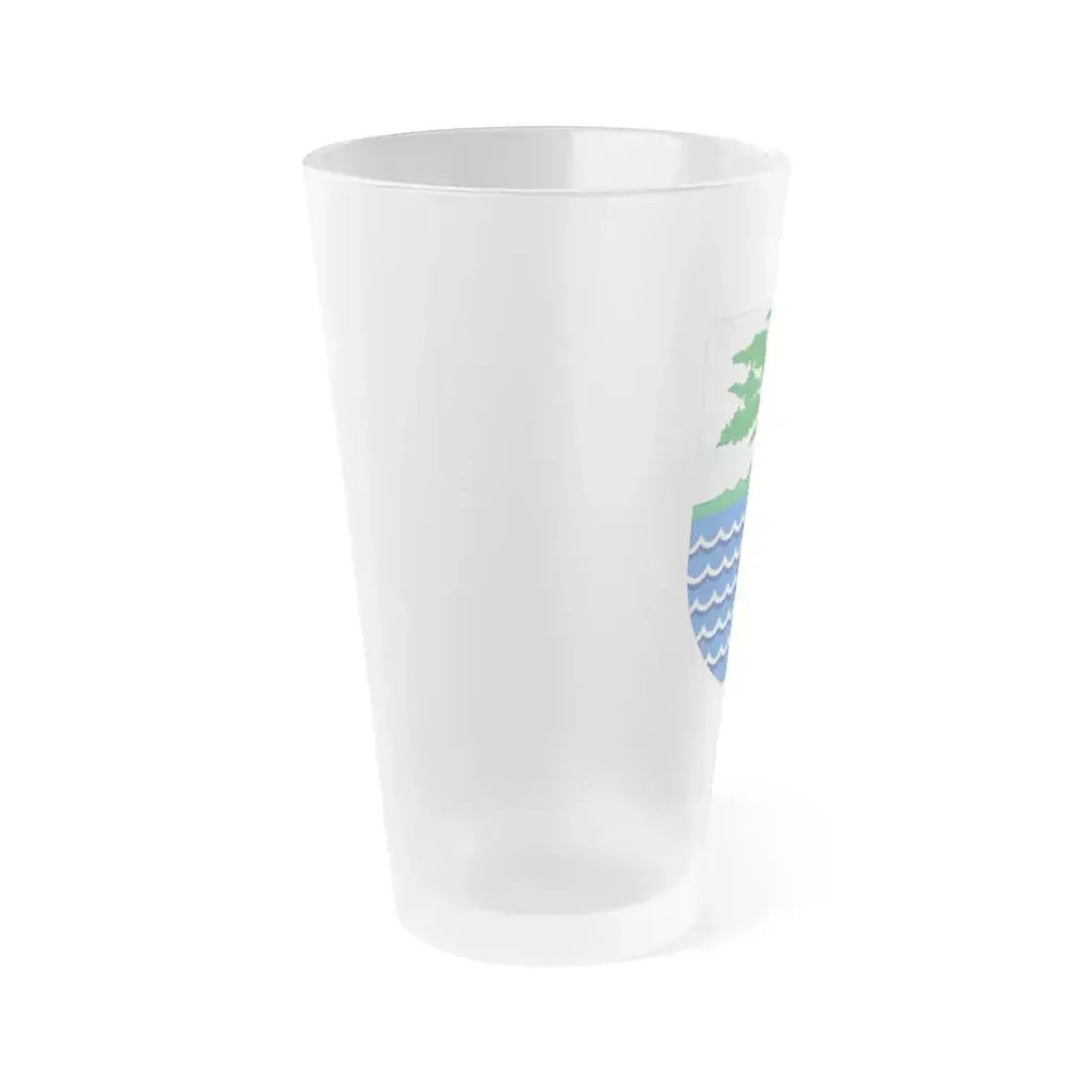 Coat of Arms of the Portuguese and Spanish Guinea - Frosted Pint Glass 16oz - Go Mug Yourself