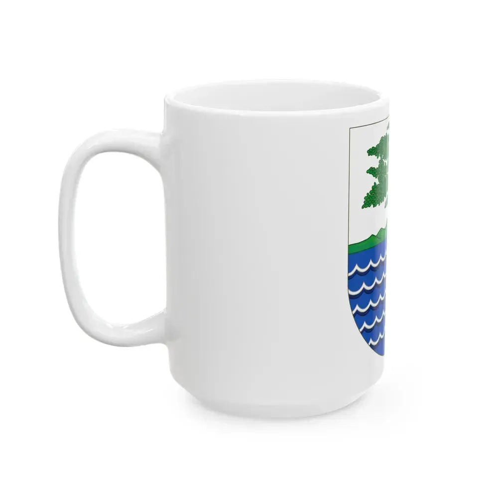 Coat of Arms of the Portuguese and Spanish Guinea - White Coffee Mug - Go Mug Yourself