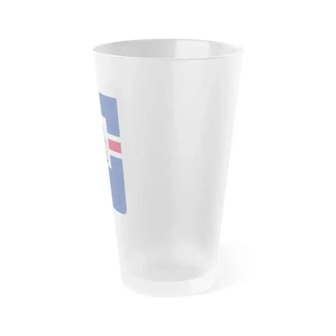 Coat of arms of the President of Iceland - Frosted Pint Glass 16oz - Go Mug Yourself