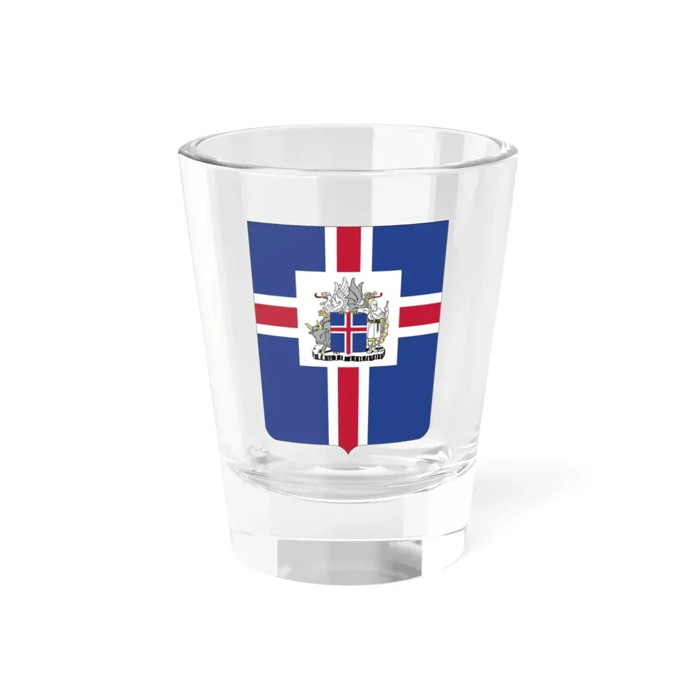Coat of arms of the President of Iceland - Shot Glass 1.5oz 1.5oz - Go Mug Yourself