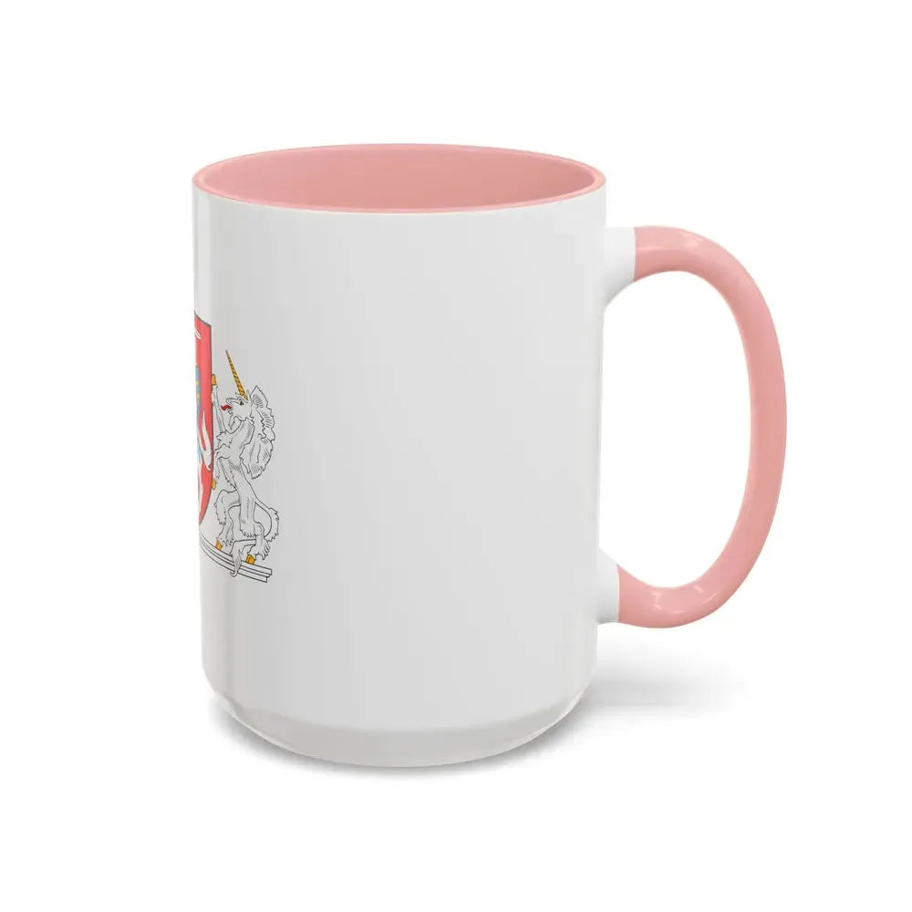 Coat of arms of the President of Lithuania - Accent Coffee Mug - Go Mug Yourself