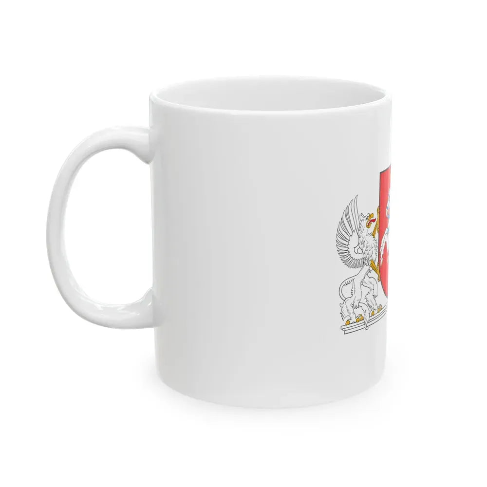 Coat of arms of the President of Lithuania - White Coffee Mug - Go Mug Yourself