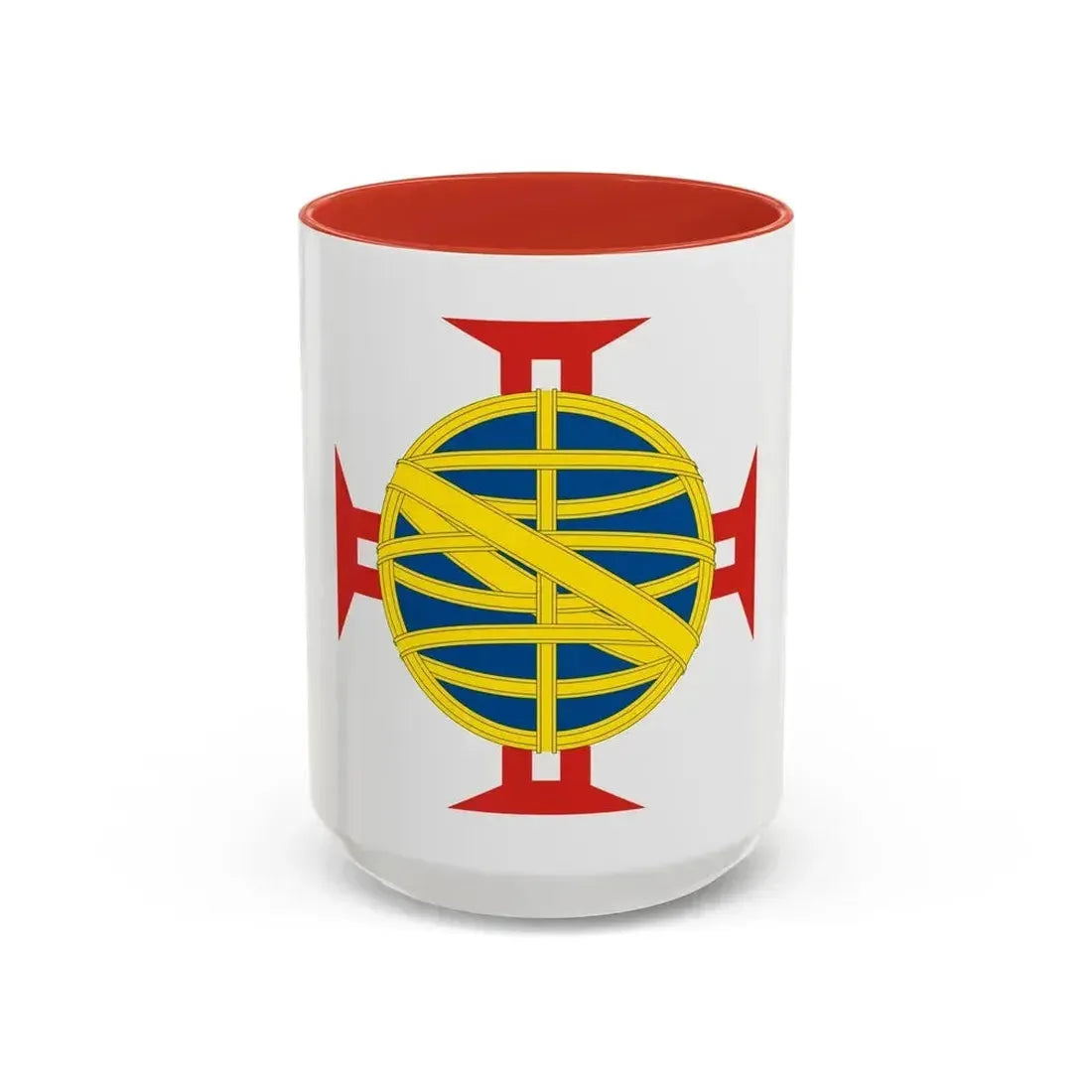 Coat of arms of the Provincia Cisplatina - Accent Coffee Mug 15oz Red - Go Mug Yourself