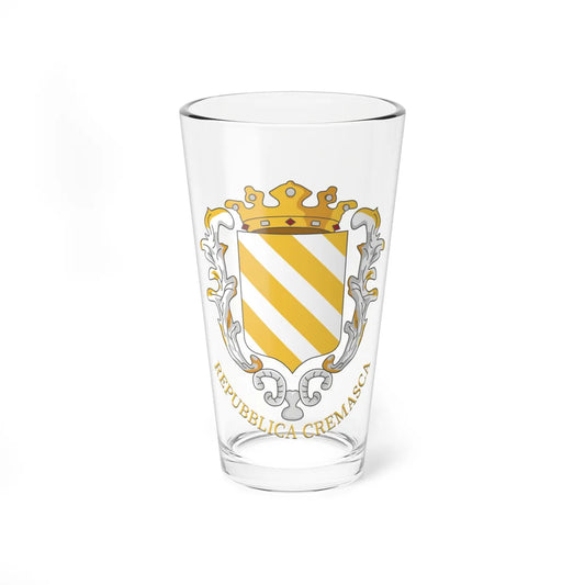 Coat of arms of the Republic of Crema (Italy) (Coat of Arms) Pint Glass 16oz 16oz - Go Mug Yourself