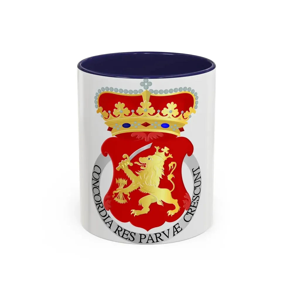 Coat of arms of the Republic of the United Netherlands - Accent Coffee Mug 11oz Navy - Go Mug Yourself