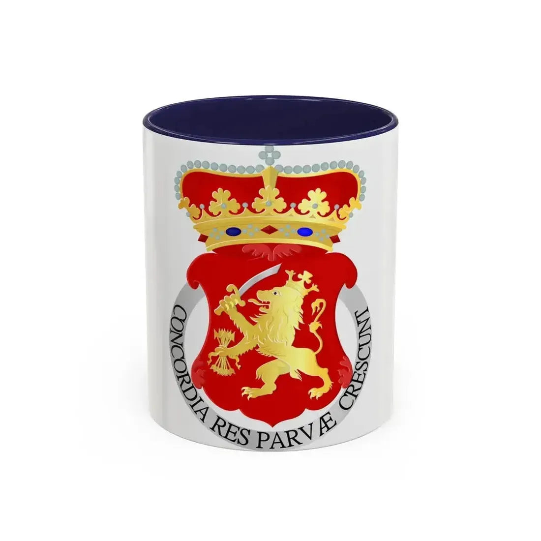 Coat of arms of the Republic of the United Netherlands - Accent Coffee Mug 11oz Navy - Go Mug Yourself