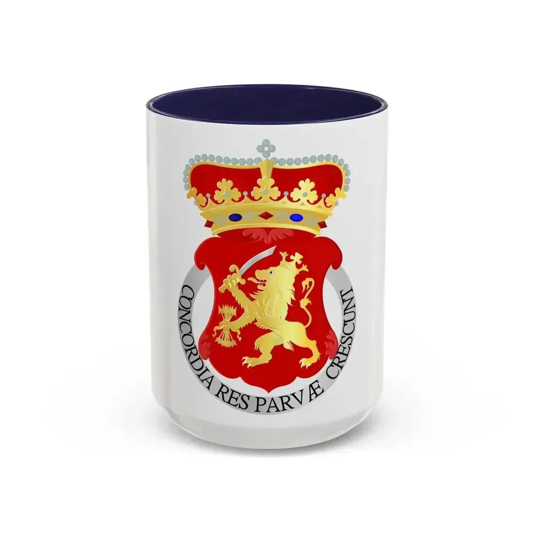 Coat of arms of the Republic of the United Netherlands - Accent Coffee Mug 15oz Navy - Go Mug Yourself