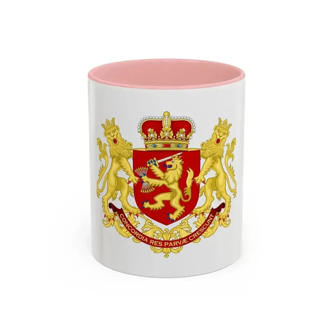 Coat of arms of the republic of the united Netherlands (after 1665) - Accent Coffee Mug 11oz Pink - Go Mug Yourself