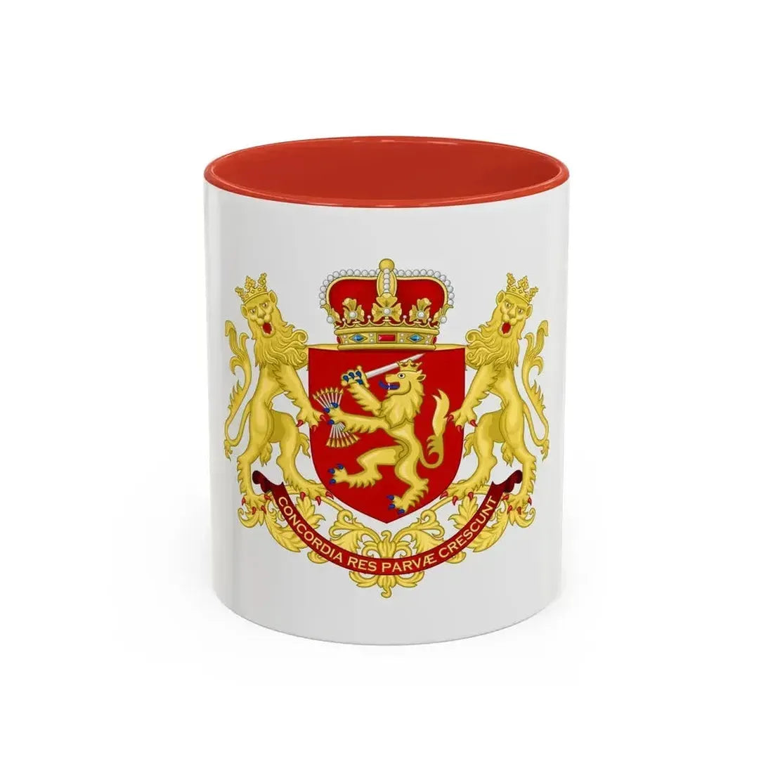 Coat of arms of the republic of the united Netherlands (after 1665) - Accent Coffee Mug 11oz Red - Go Mug Yourself