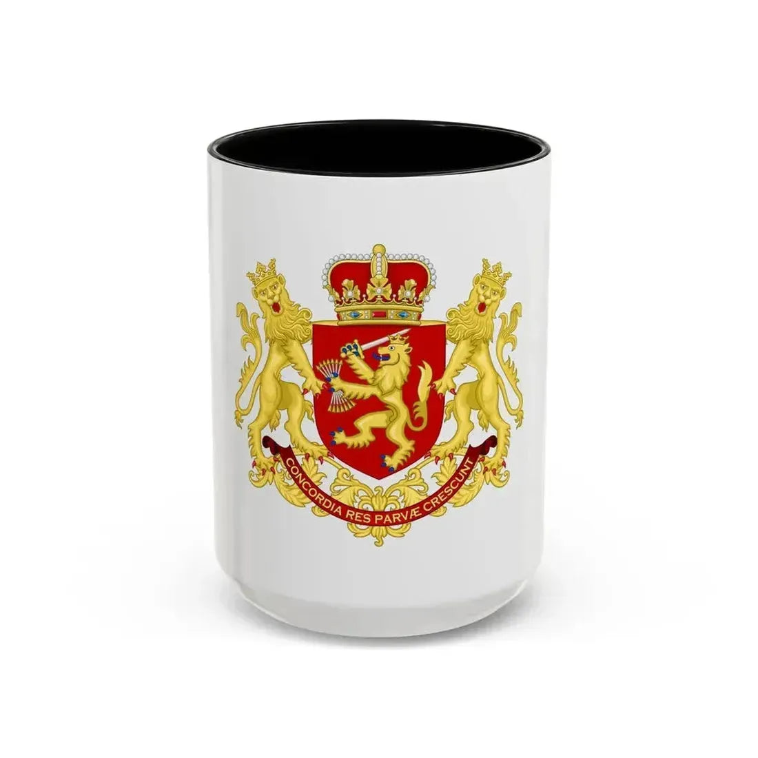Coat of arms of the republic of the united Netherlands (after 1665) - Accent Coffee Mug 15oz Black - Go Mug Yourself