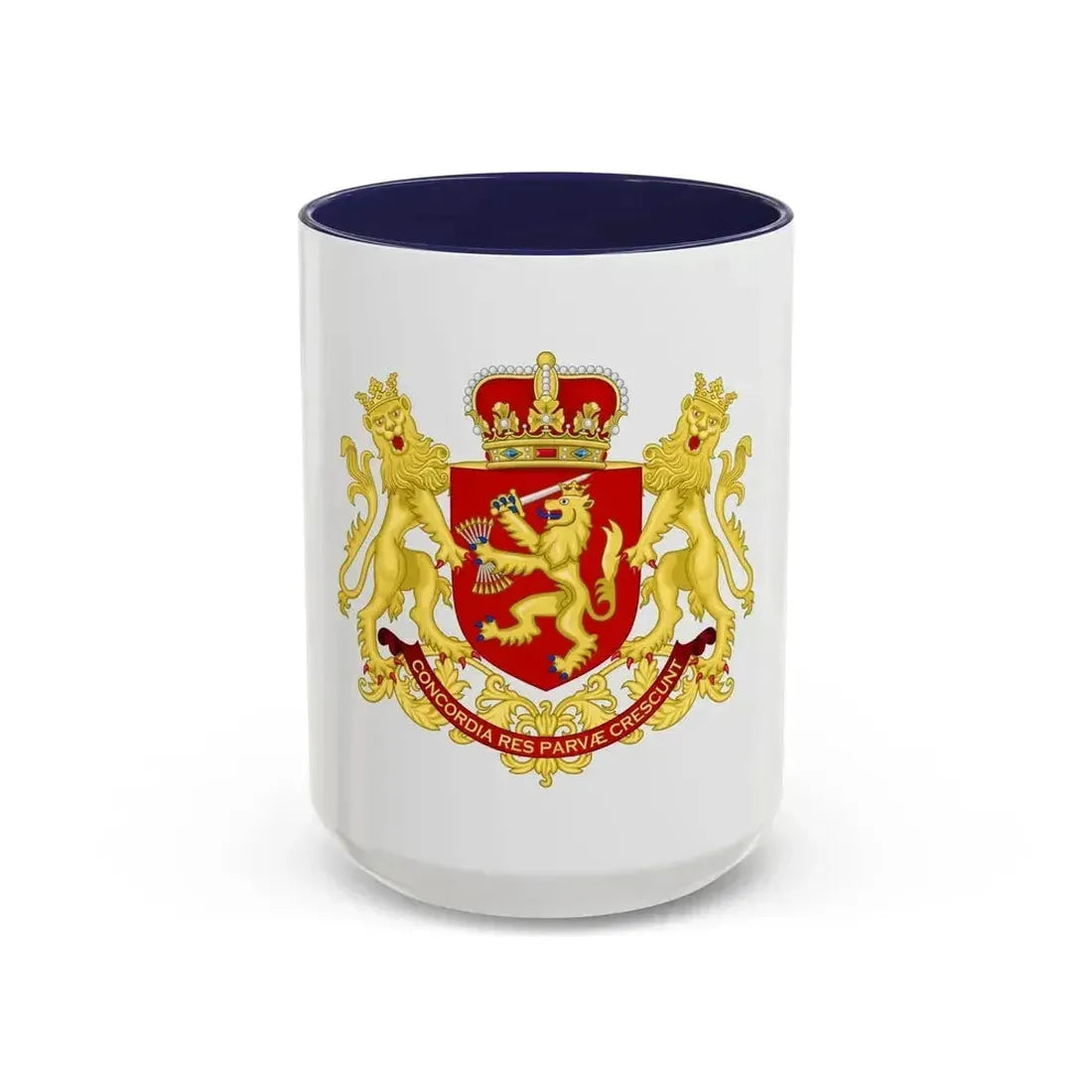 Coat of arms of the republic of the united Netherlands (after 1665) - Accent Coffee Mug 15oz Navy - Go Mug Yourself