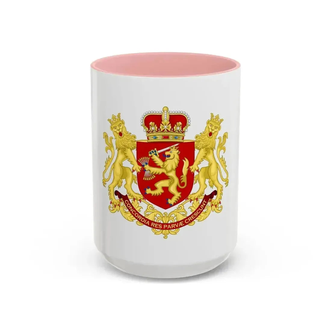 Coat of arms of the republic of the united Netherlands (after 1665) - Accent Coffee Mug 15oz Pink - Go Mug Yourself