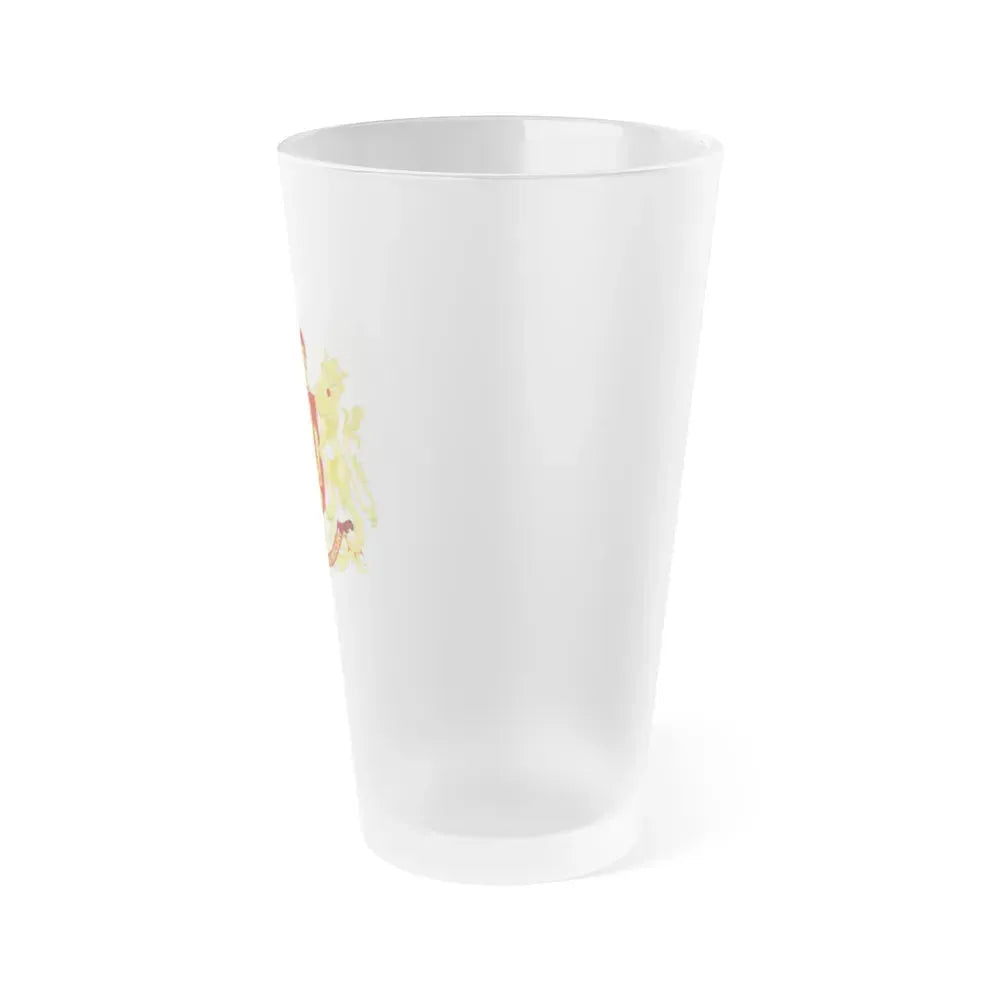 Coat of arms of the republic of the united Netherlands (after 1665) - Frosted Pint Glass 16oz - Go Mug Yourself