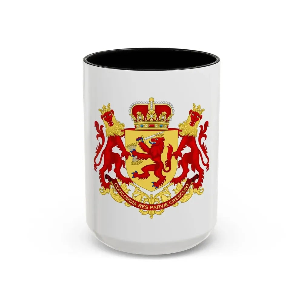 Coat of arms of the republic of the united Netherlands (before 1665) - Accent Coffee Mug 15oz Black - Go Mug Yourself