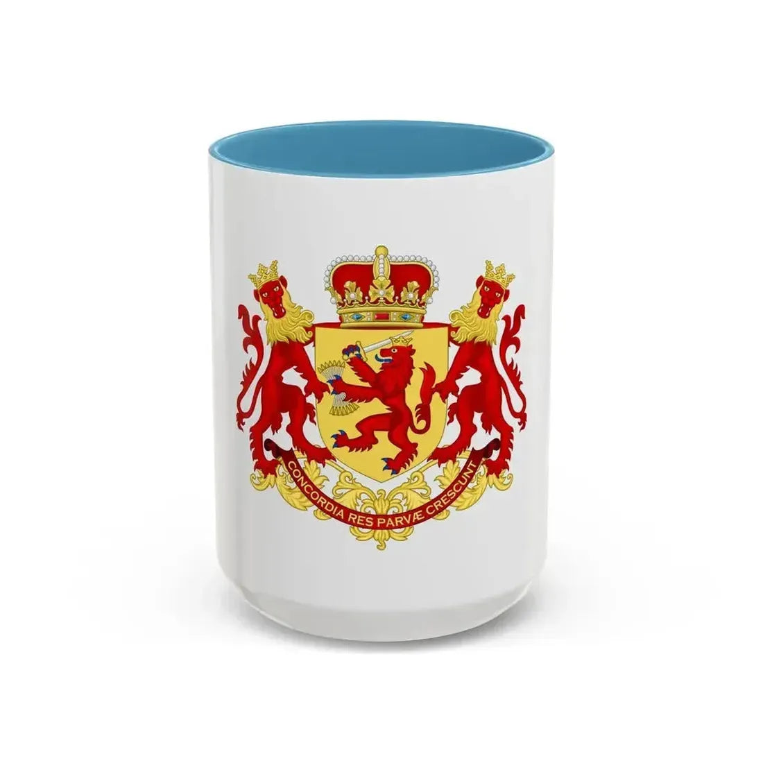 Coat of arms of the republic of the united Netherlands (before 1665) - Accent Coffee Mug 15oz Light Blue - Go Mug Yourself