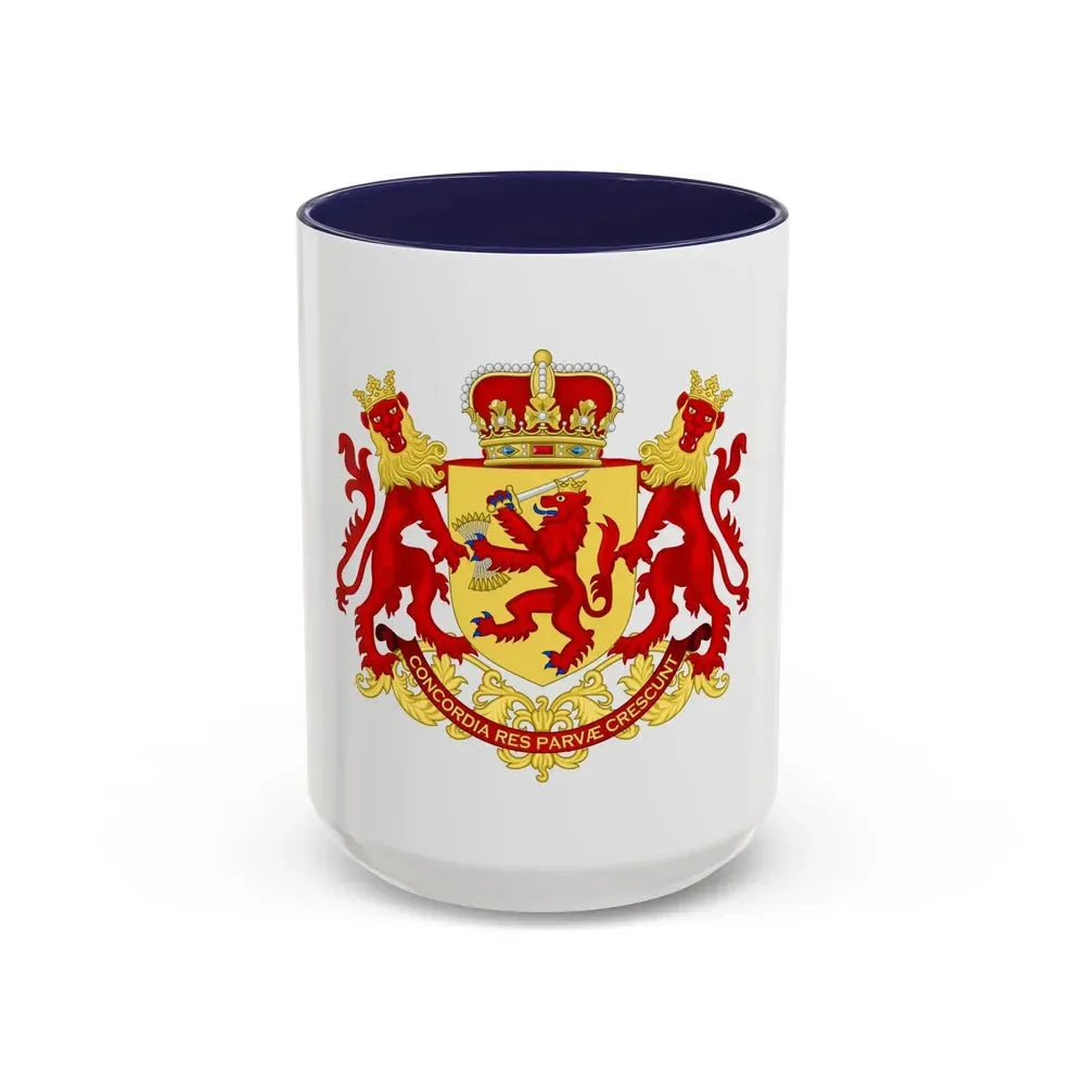 Coat of arms of the republic of the united Netherlands (before 1665) - Accent Coffee Mug 15oz Navy - Go Mug Yourself