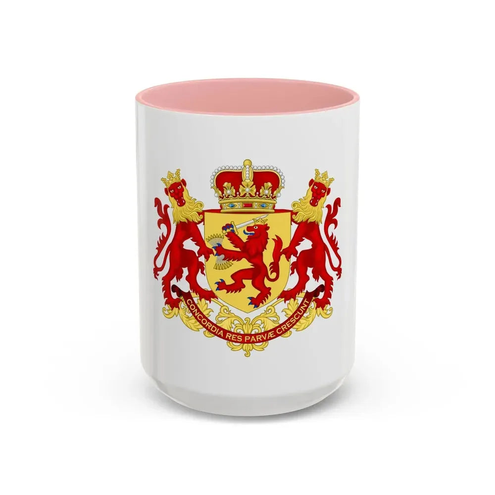 Coat of arms of the republic of the united Netherlands (before 1665) - Accent Coffee Mug 15oz Pink - Go Mug Yourself