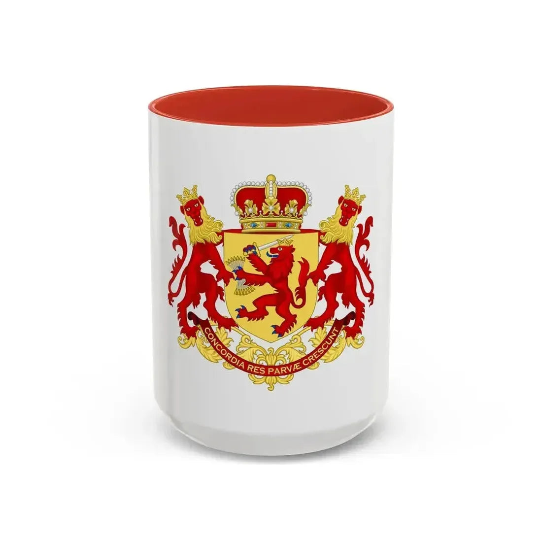 Coat of arms of the republic of the united Netherlands (before 1665) - Accent Coffee Mug 15oz Red - Go Mug Yourself