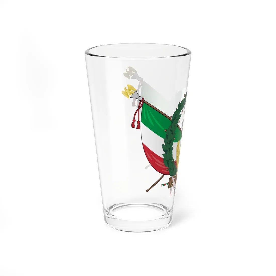 Coat of arms of the Roman Republic 1849 (Italy) (Coat of Arms) Pint Glass 16oz - Go Mug Yourself