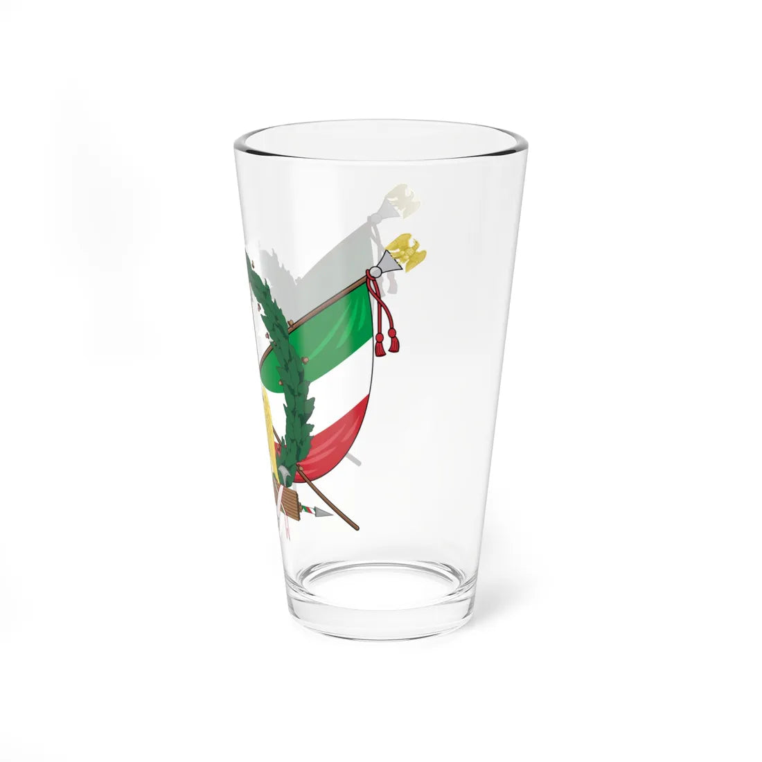 Coat of arms of the Roman Republic 1849 (Italy) (Coat of Arms) Pint Glass 16oz - Go Mug Yourself