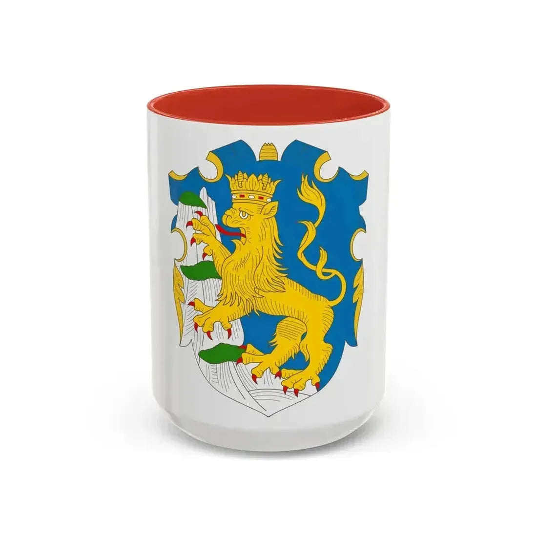Coat of arms of the Rus Voivodship - Accent Coffee Mug 15oz Red - Go Mug Yourself