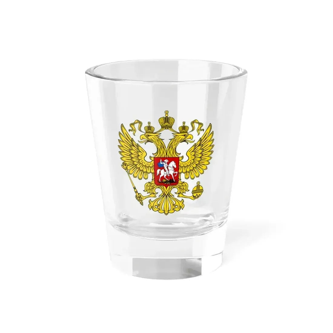 Coat of Arms of the Russian Federation 2 - Shot Glass 1.5oz 1.5oz - Go Mug Yourself