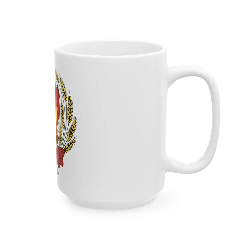 Coat of arms of the Russian Soviet Federative Socialist Republic (1920-1954) - White Coffee Mug - Go Mug Yourself