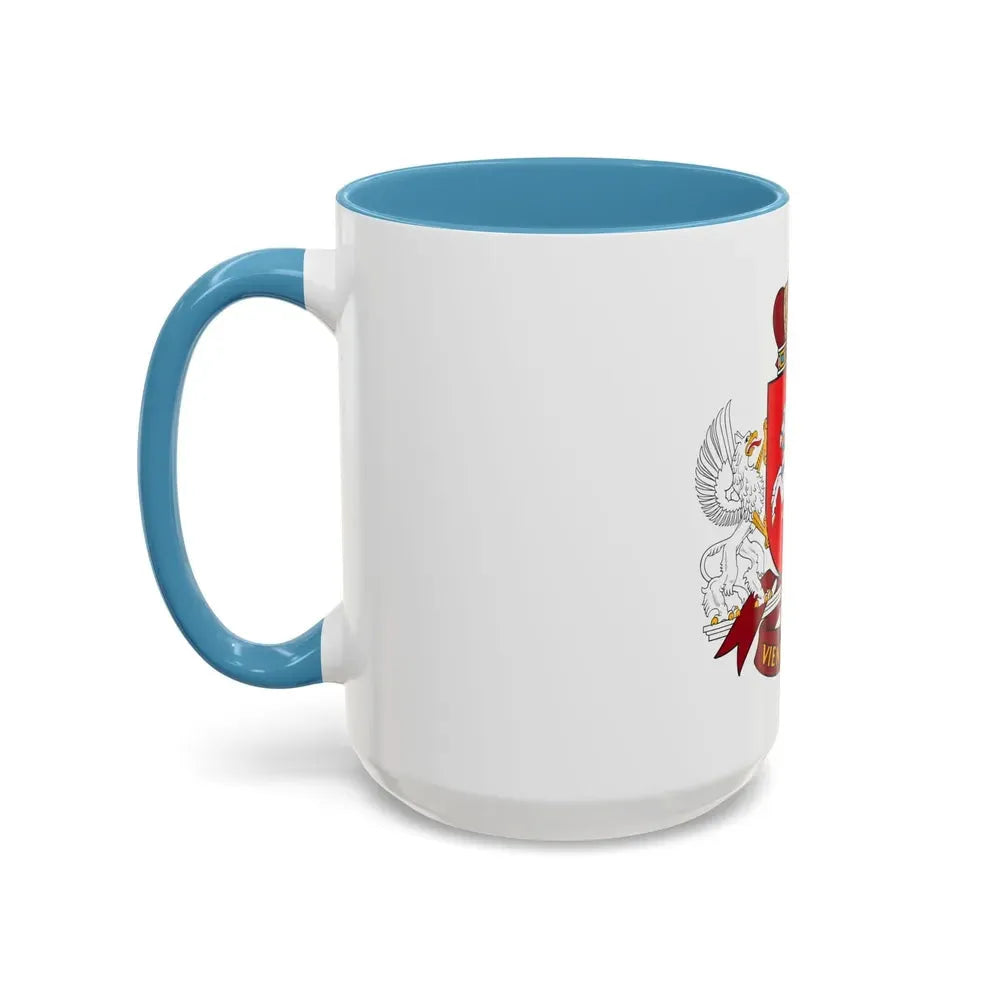 Coat of arms of the Seimas of Lithuania - Accent Coffee Mug - Go Mug Yourself