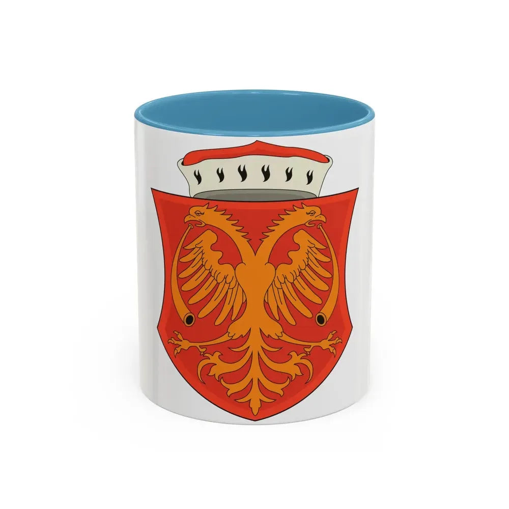 Coat of arms of the Serbian Despotate - Accent Coffee Mug 11oz Light Blue - Go Mug Yourself
