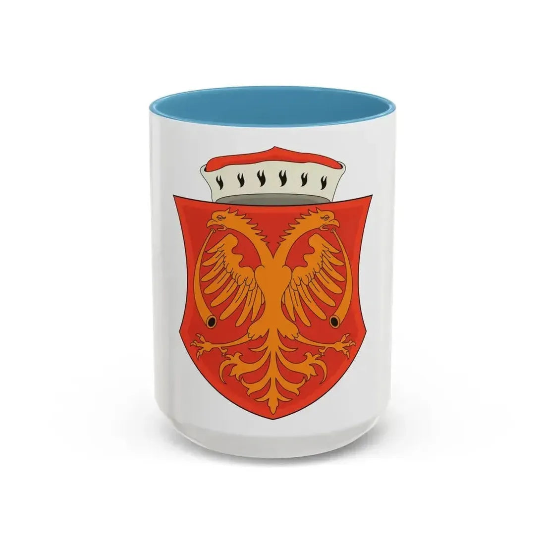 Coat of arms of the Serbian Despotate - Accent Coffee Mug 15oz Light Blue - Go Mug Yourself