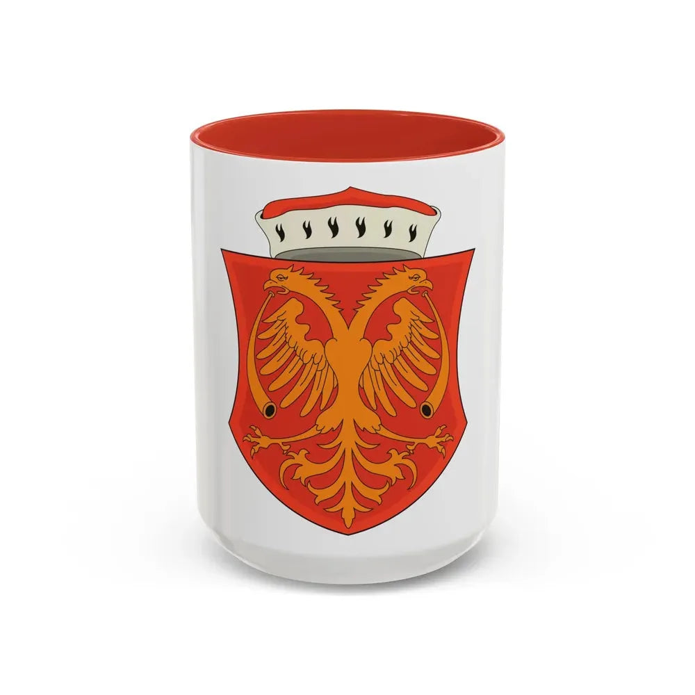 Coat of arms of the Serbian Despotate - Accent Coffee Mug 15oz Red - Go Mug Yourself