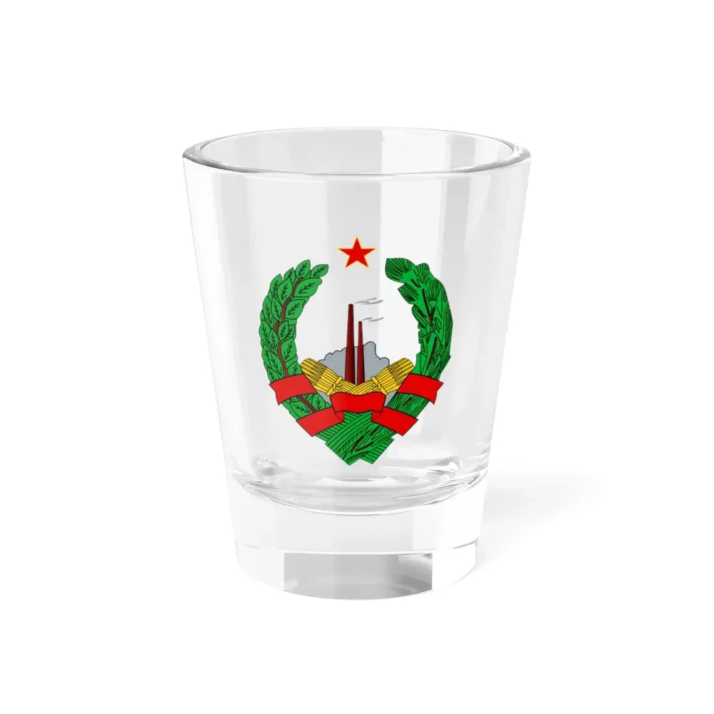 Coat of Arms of the Socialist Republic of Bosnia and Herzegovina - Shot Glass 1.5oz 1.5oz - Go Mug Yourself