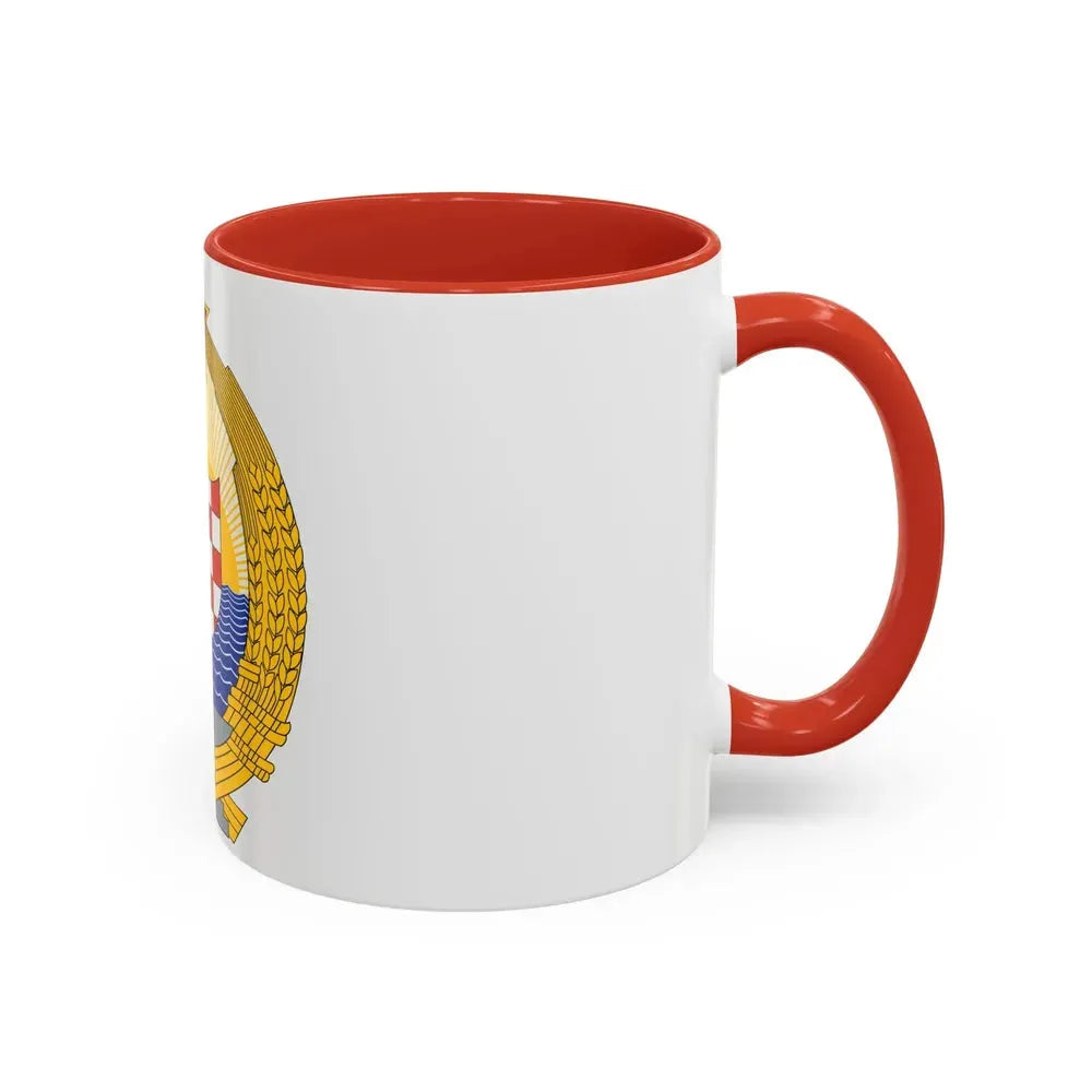 Coat of Arms of the Socialist Republic of Croatia - Accent Coffee Mug - Go Mug Yourself
