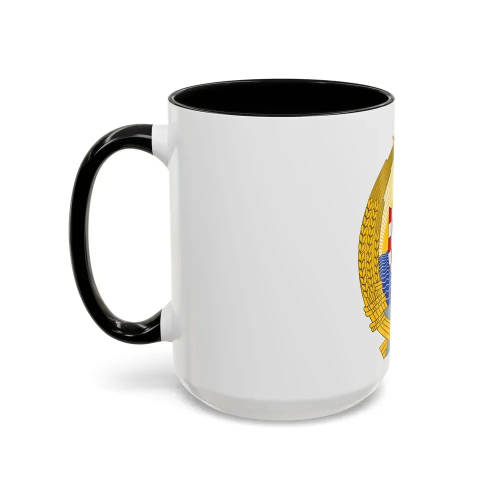 Coat of Arms of the Socialist Republic of Croatia - Accent Coffee Mug - Go Mug Yourself