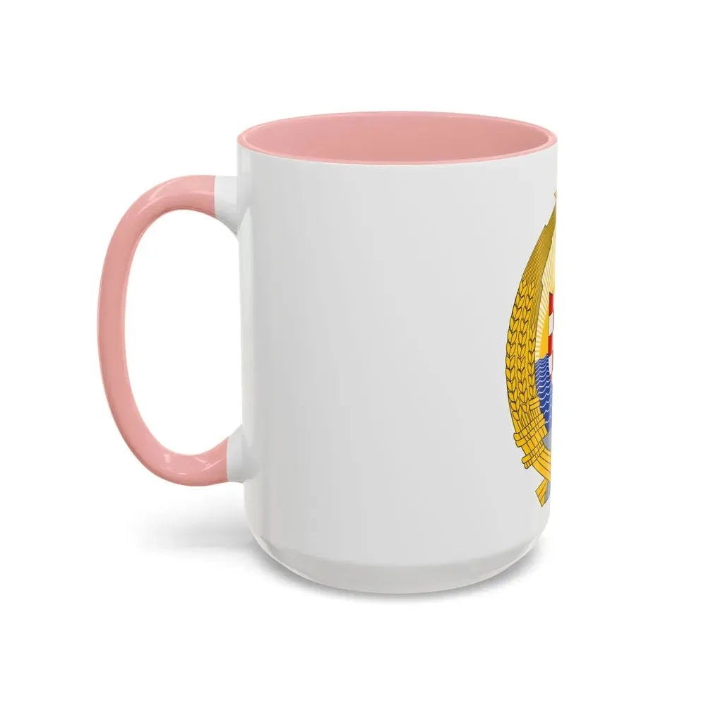 Coat of Arms of the Socialist Republic of Croatia - Accent Coffee Mug - Go Mug Yourself