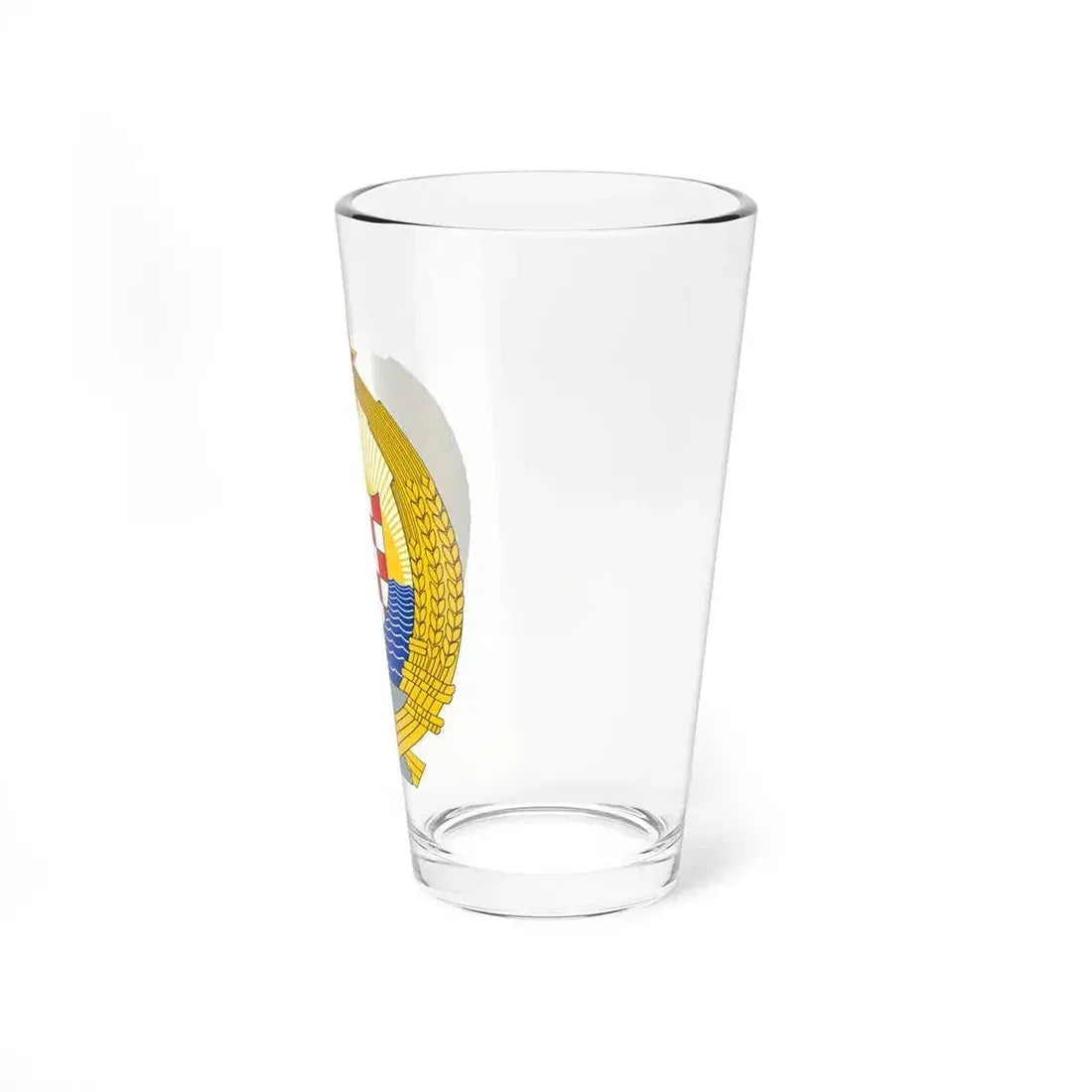 Coat of Arms of the Socialist Republic of Croatia - Pint Glass 16oz - Go Mug Yourself