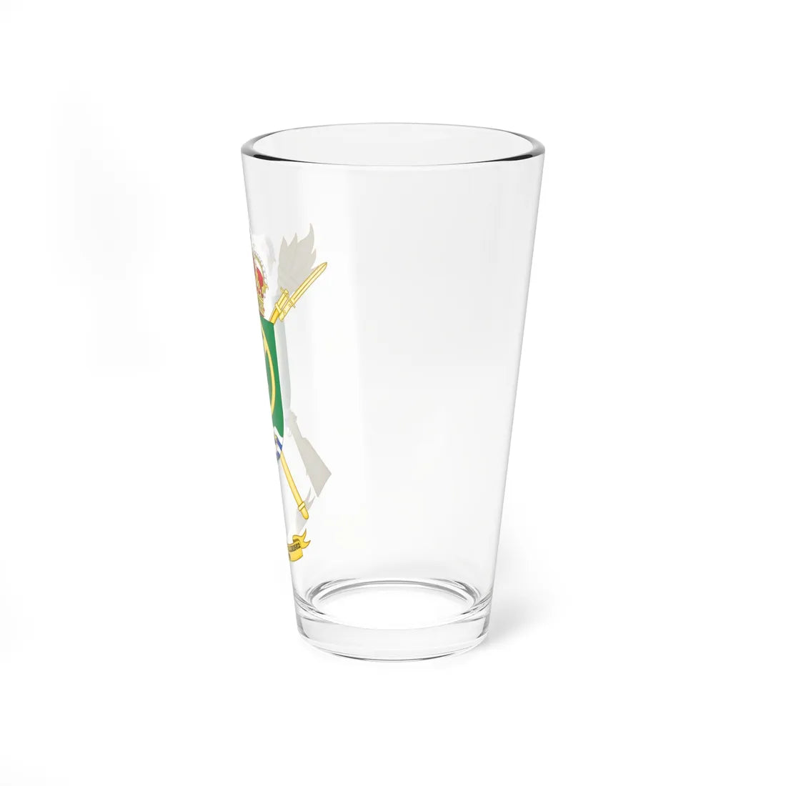 Coat of Arms of the Spanish Army 812th Logistics Services and Mechanical Workshops Unit (Spain) (Coat of Arms) Pint Glass 16oz - Go Mug Yourself