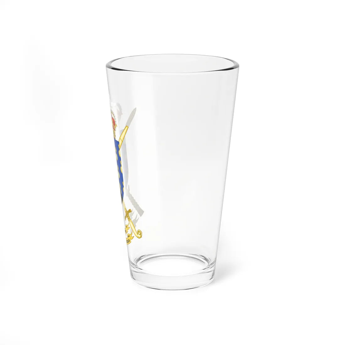 Coat of Arms of the Spanish Army Artillery Forces Inspectors Office (Spain) (Coat of Arms) Pint Glass 16oz - Go Mug Yourself