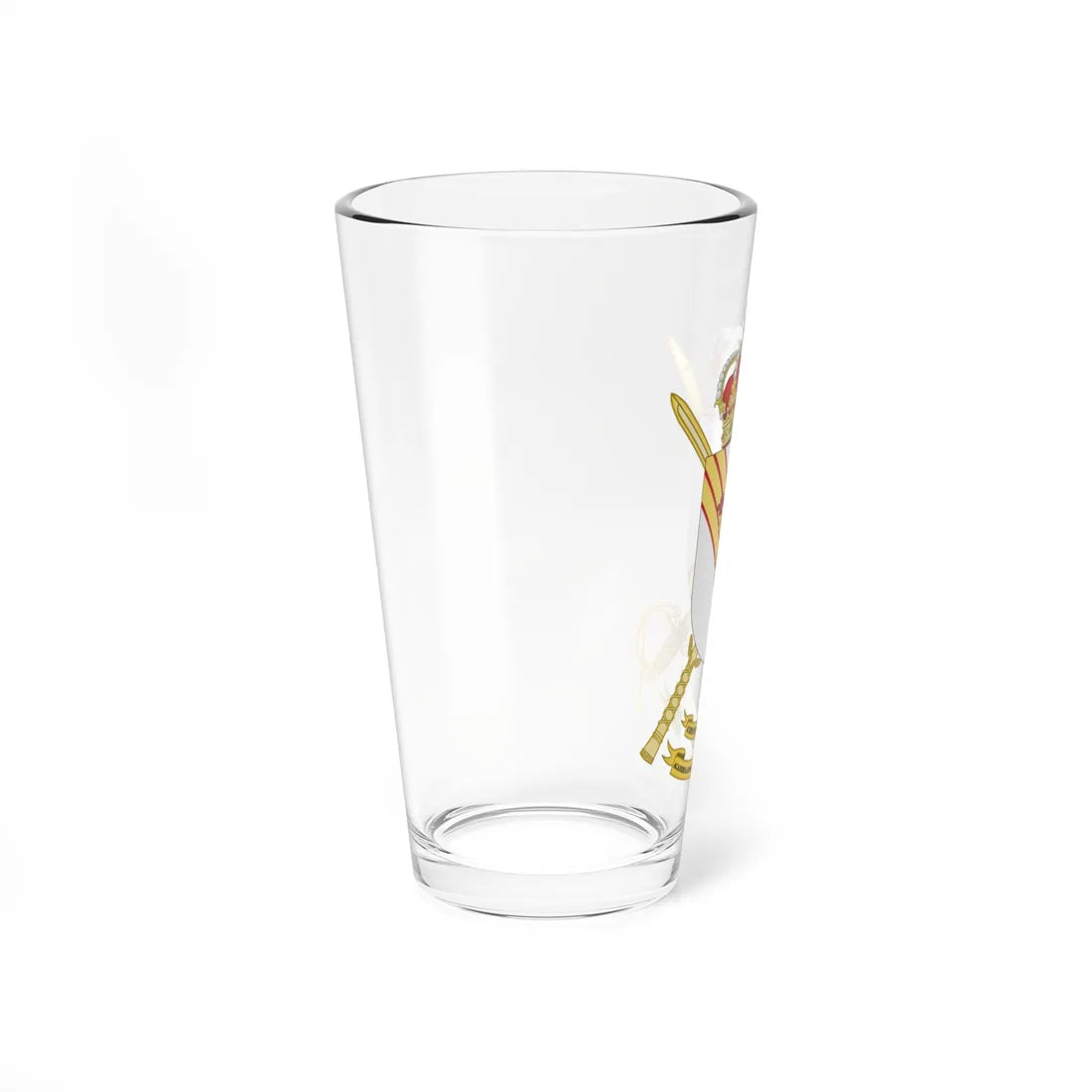 Coat of Arms of the Spanish Army Basic Academy of NCOs Officers (Spain) (Coat of Arms) Pint Glass 16oz - Go Mug Yourself