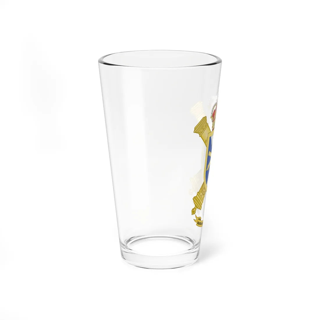 Coat of Arms of the Spanish Army Coastal Artillery Command (Spain) (Coat of Arms) Pint Glass 16oz - Go Mug Yourself