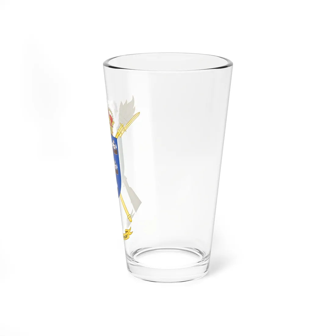 Coat of Arms of the Spanish Army Projection Support Unit Cristóbal Colón (Spain) (Coat of Arms) Pint Glass 16oz - Go Mug Yourself