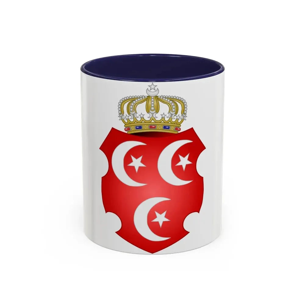 Coat of Arms of the Sultan of Egypt - Accent Coffee Mug 11oz Navy - Go Mug Yourself