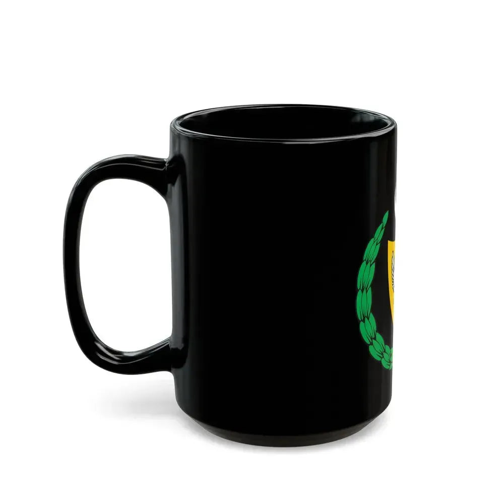 Coat of arms of the Turkish Republic of Northern Cyprus (1983-2007) - Black Coffee Mug - Go Mug Yourself