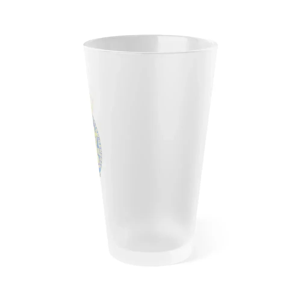 Coat of arms of the Tweede Kamer - Frosted Pint Glass 16oz - Go Mug Yourself
