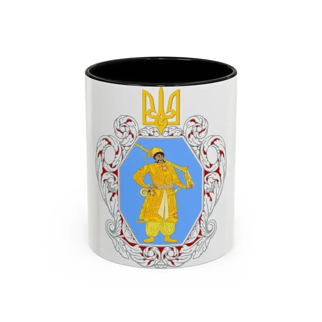 Coat of Arms of the Ukrainian State - Accent Coffee Mug 11oz Black - Go Mug Yourself