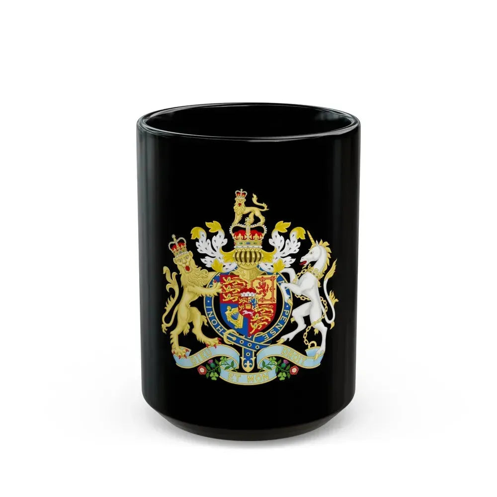 Coat of Arms of the United Kingdom (1801-1816) - Black Coffee Mug 15oz - Go Mug Yourself