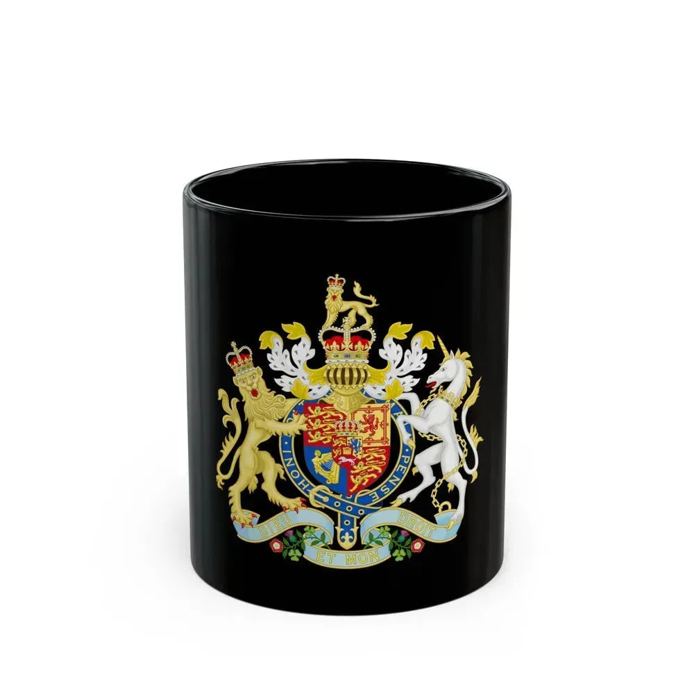 Coat of Arms of the United Kingdom (1816-1837) - Black Coffee Mug 11oz - Go Mug Yourself