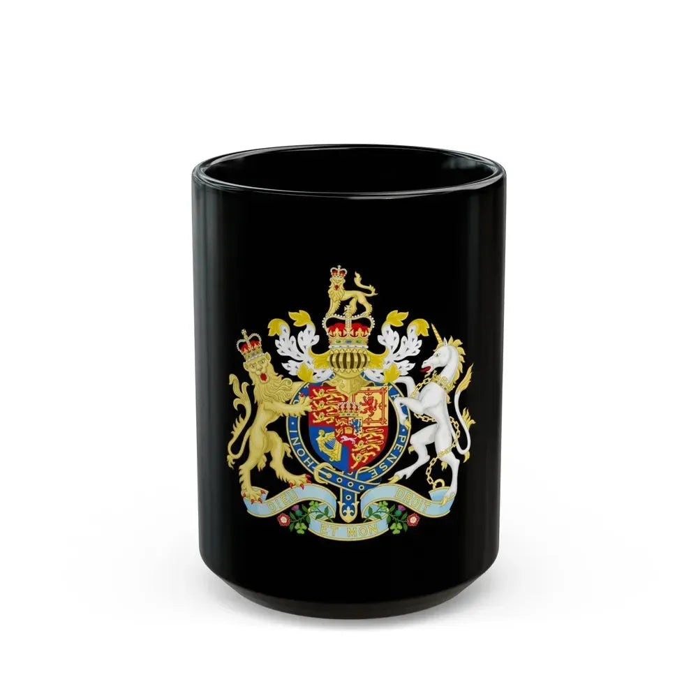Coat of Arms of the United Kingdom (1816-1837) - Black Coffee Mug 15oz - Go Mug Yourself