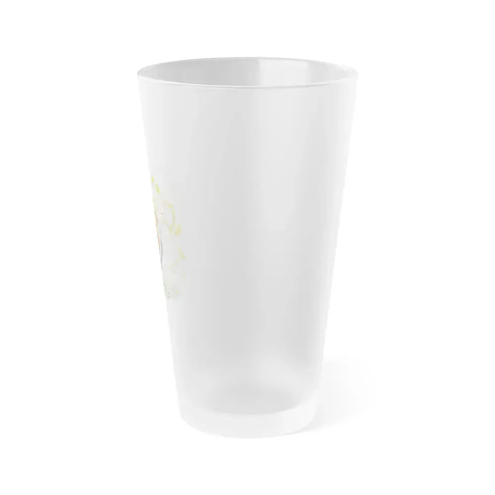 Coat of Arms of the United Kingdom (1816-1837) - Frosted Pint Glass 16oz - Go Mug Yourself